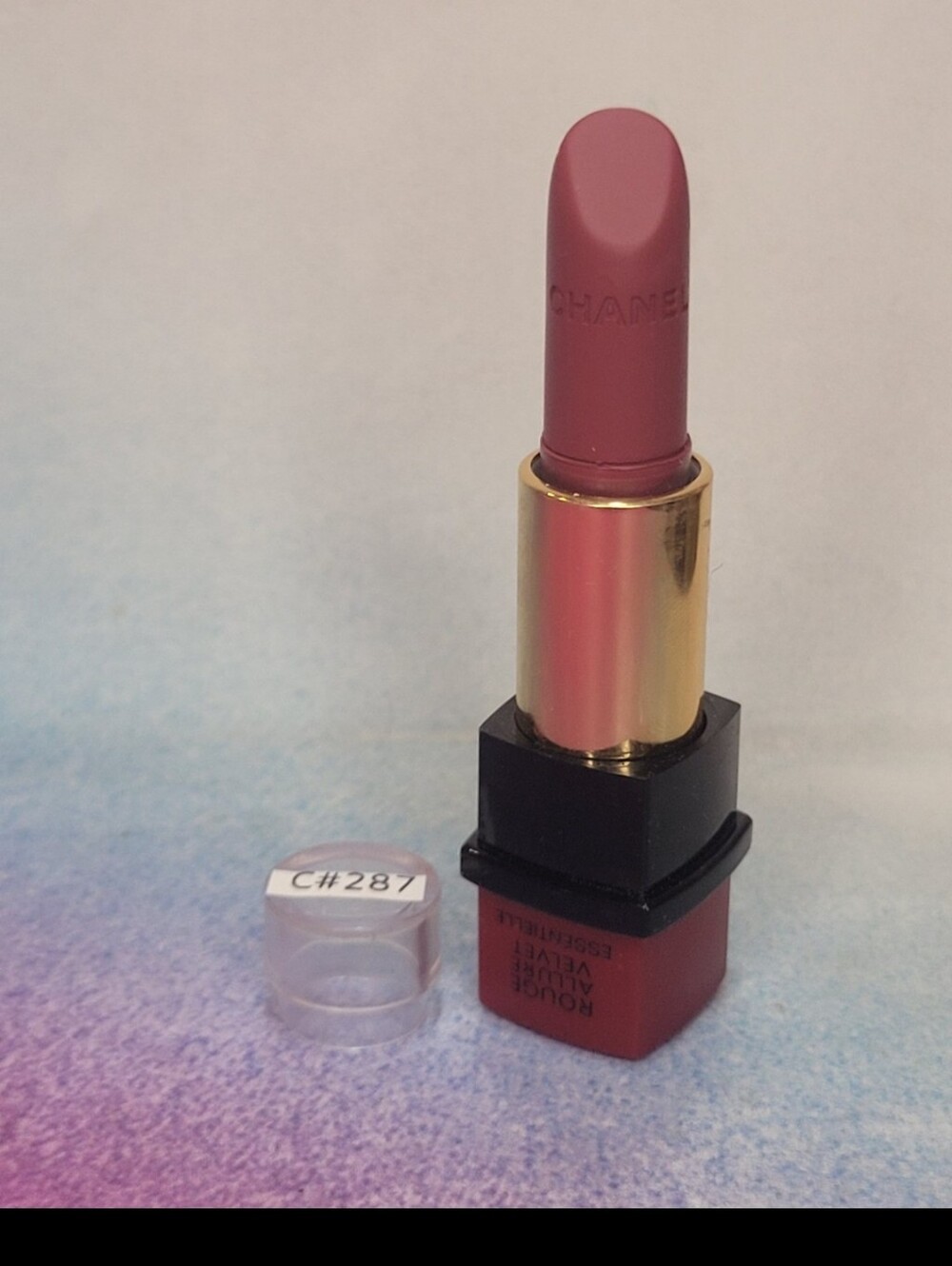 Chanel Rouge Allure Velvet Lumomious Matte Lip Colour Lipstick 63 Essentielle